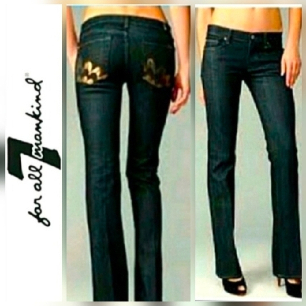 7 for all Mankind | size 29 or 8 Midnight Mercer Bootcut jeans